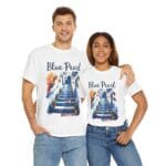 Chefchaouen Watercolor T-Shirt | Blue City Morocco Unisex Tee - Image 3