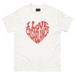 I Love Casablanca T-Shirt – Retro Heart Typography Moroccan City Pride Tee - Image 4