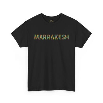 Marrakesh Mosaic Art T-Shirt - Colorful Bohemian Pattern Typography