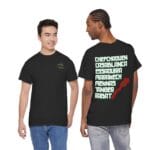 Moroccan Cities T-Shirt -Back Chefchaouen, Marrakech, Casablanca & Map Art